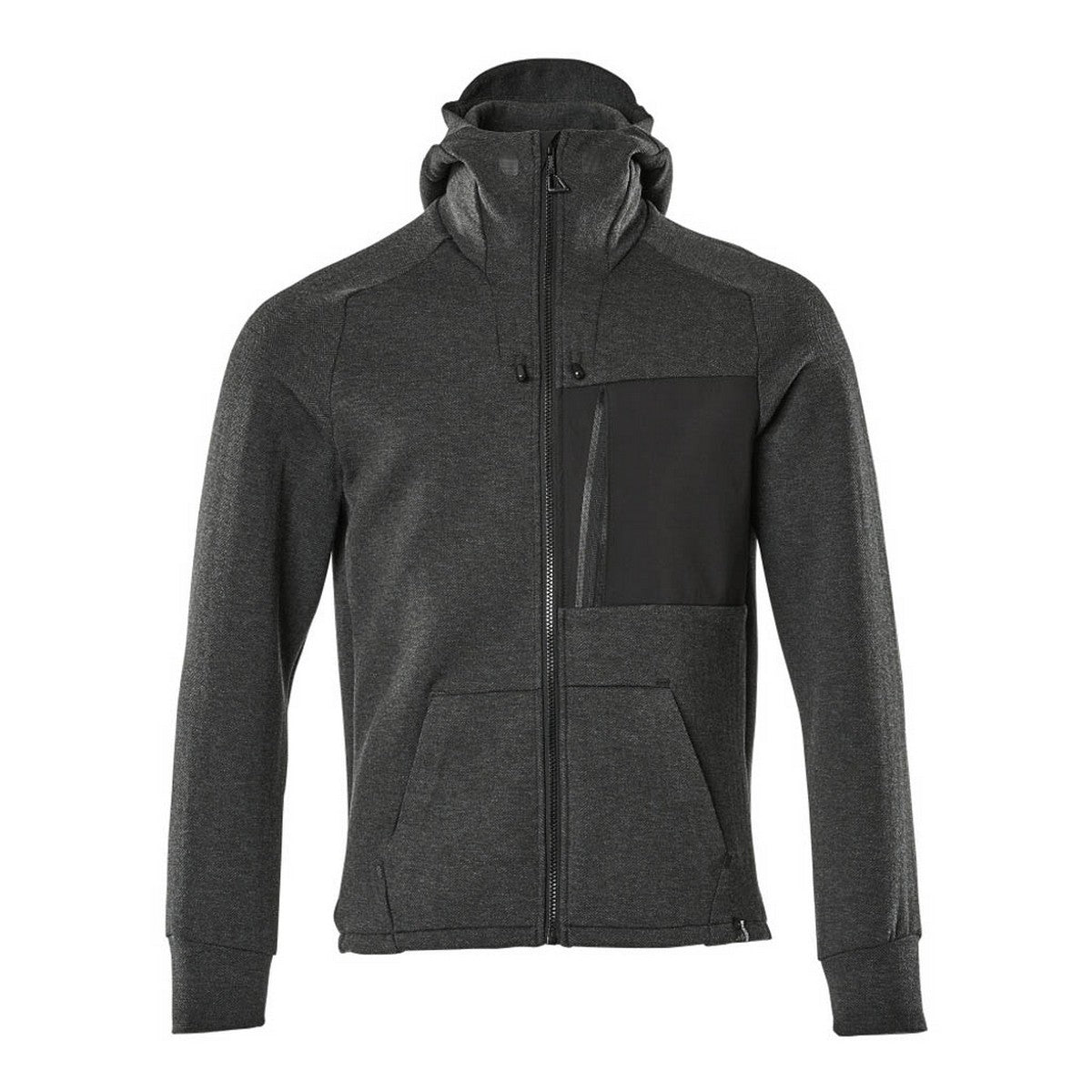 Black - Front - Mascot Mens Advanced Full Zip Hoodie