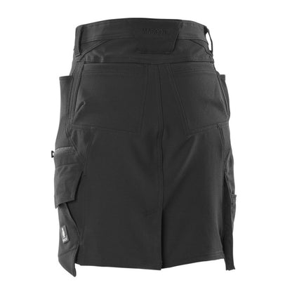 Black - Back - Mascot Womens-Ladies Accelerate Skirt