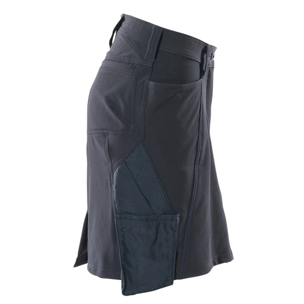 Dark Navy - Side - Mascot Womens-Ladies Accelerate Skirt