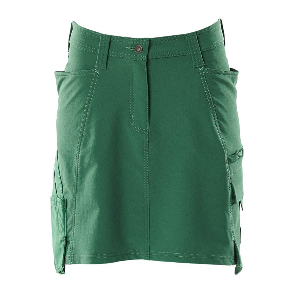 Green - Front - Mascot Womens-Ladies Accelerate Skirt