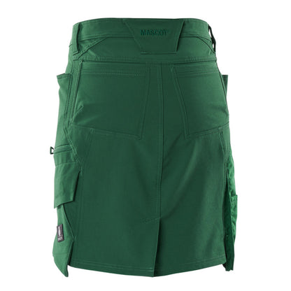 Green - Back - Mascot Womens-Ladies Accelerate Skirt