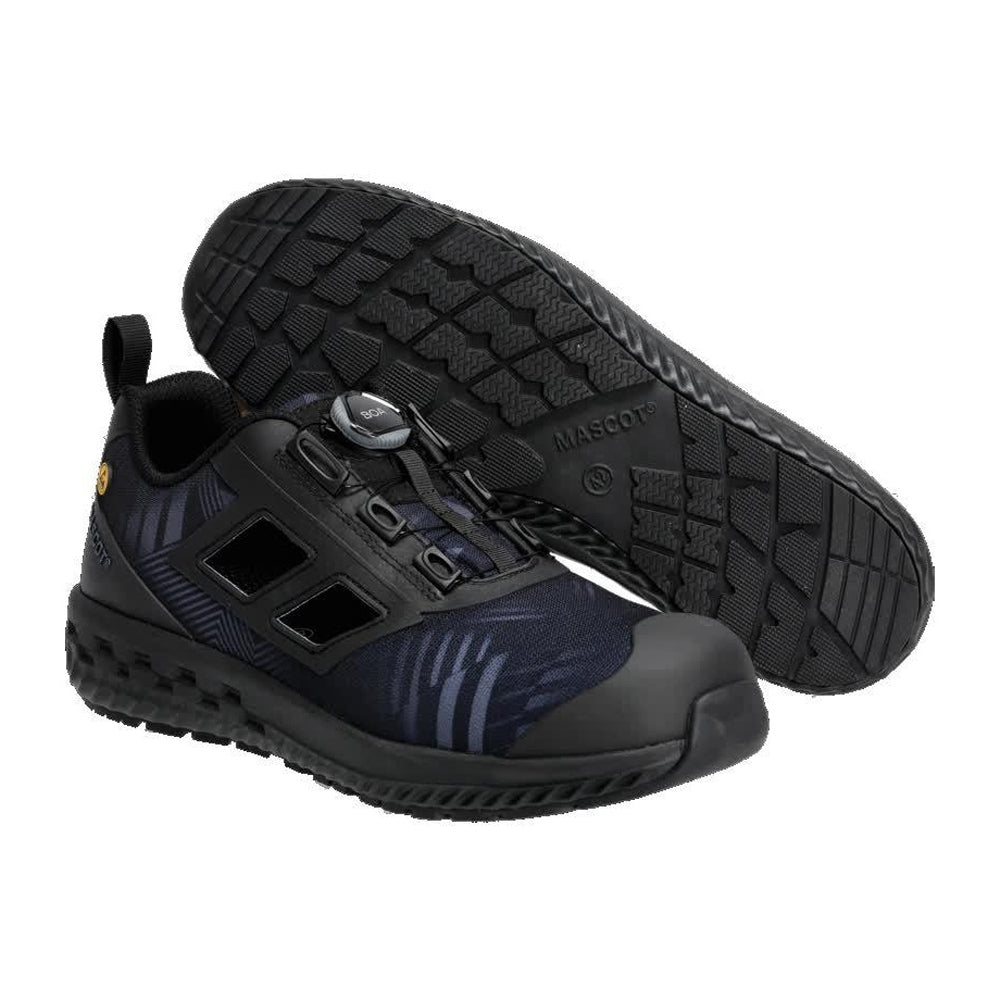 Stone Blue-Black - Lifestyle - Mascot Mens Logo Safety Shoes