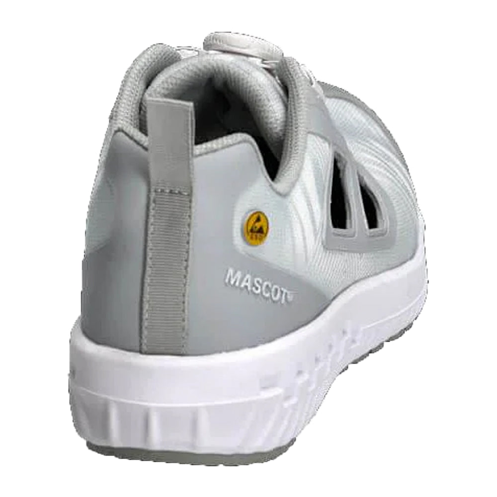 White-Light Grey - Back - Mascot Mens Logo Safety Shoes