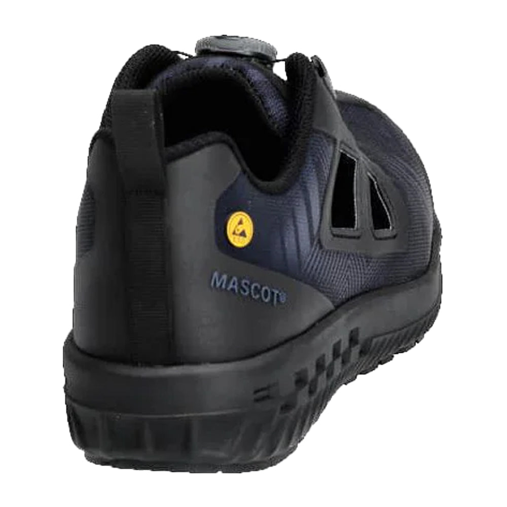 Stone Blue-Black - Back - Mascot Mens Logo Safety Shoes