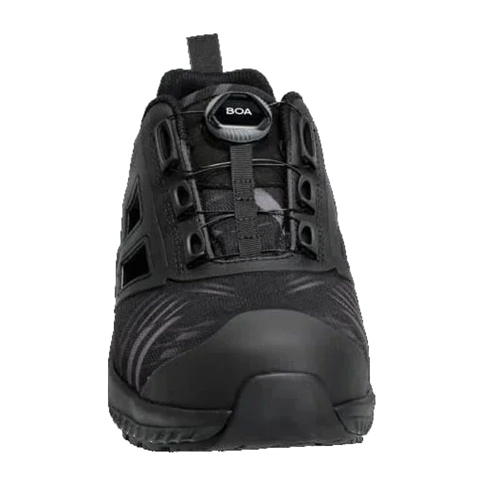 Black - Front - Mascot Mens Logo Safety Shoes