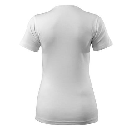 White - Back - Mascot Womens-Ladies Crossover T-Shirt