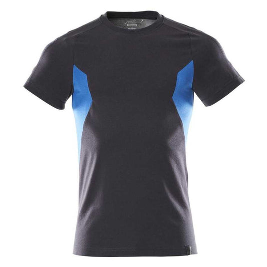 Dark Navy-Azure Blue - Front - Mascot Mens Accelerate T-Shirt