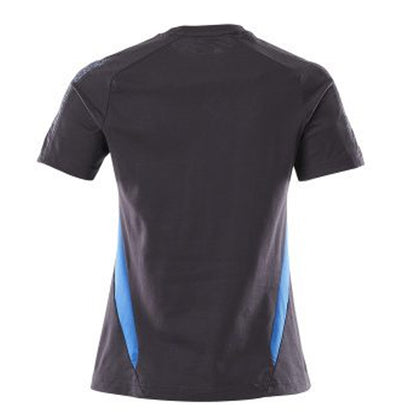 Dark Navy-Azure Blue - Back - Mascot Mens Accelerate T-Shirt