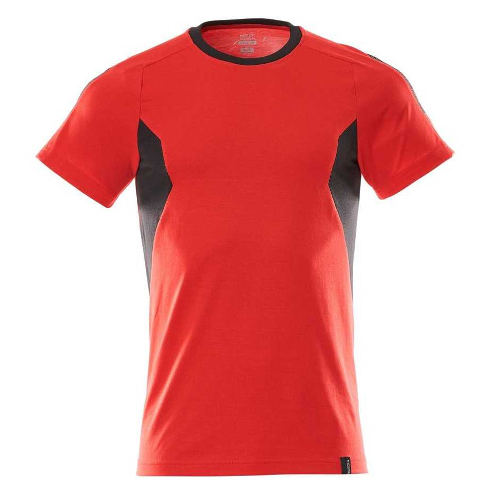 Traffic Red-Black - Front - Mascot Mens Accelerate T-Shirt