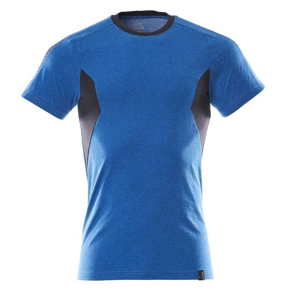Azure Blue-Dark Navy - Front - Mascot Mens Accelerate T-Shirt