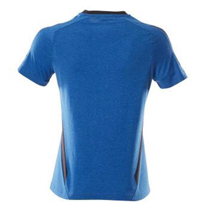 Azure Blue-Dark Navy - Back - Mascot Womens-Ladies Accelerate T-Shirt