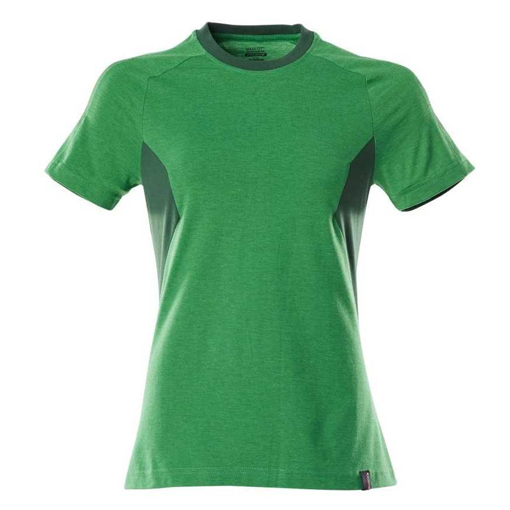 Grass Green-Green - Front - Mascot Womens-Ladies Accelerate T-Shirt