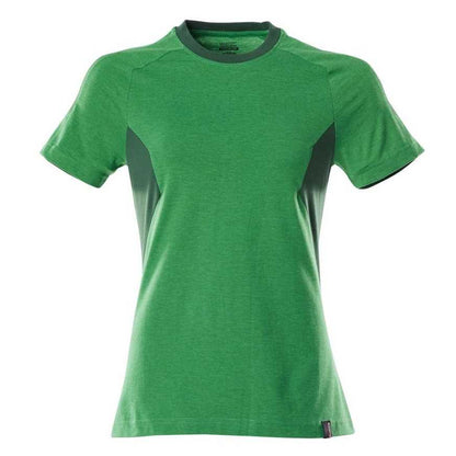 Grass Green-Green - Front - Mascot Womens-Ladies Accelerate T-Shirt