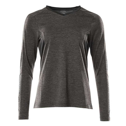 Dark Anthracite-Black - Front - Mascot Womens-Ladies Accelerate Long-Sleeved T-Shirt