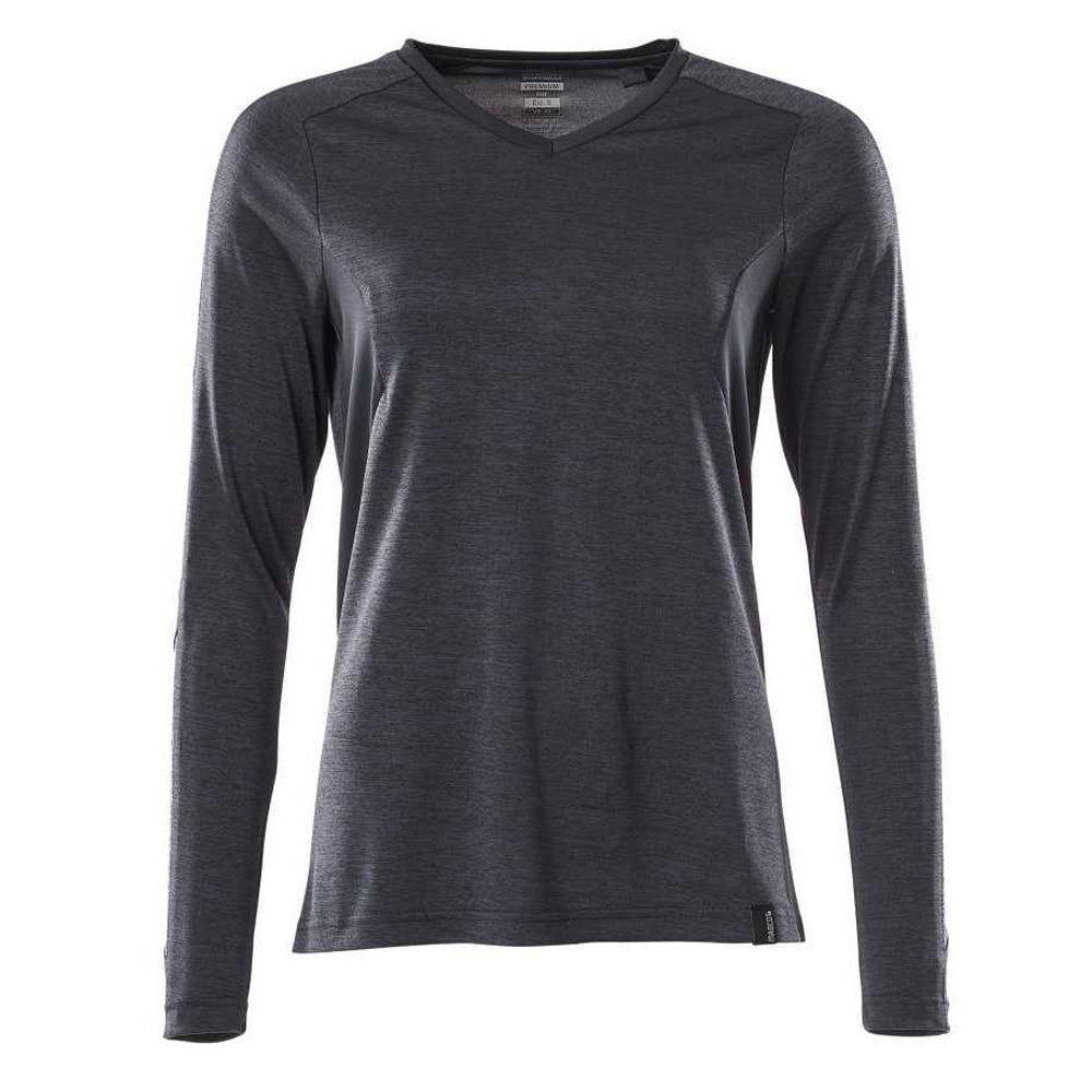 Dark Navy - Front - Mascot Womens-Ladies Accelerate Long-Sleeved T-Shirt