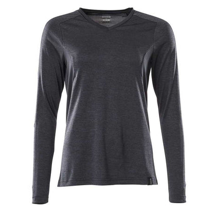 Dark Navy - Front - Mascot Womens-Ladies Accelerate Long-Sleeved T-Shirt