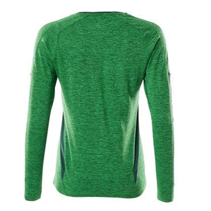 Grass Green-Green - Back - Mascot Womens-Ladies Accelerate Long-Sleeved T-Shirt