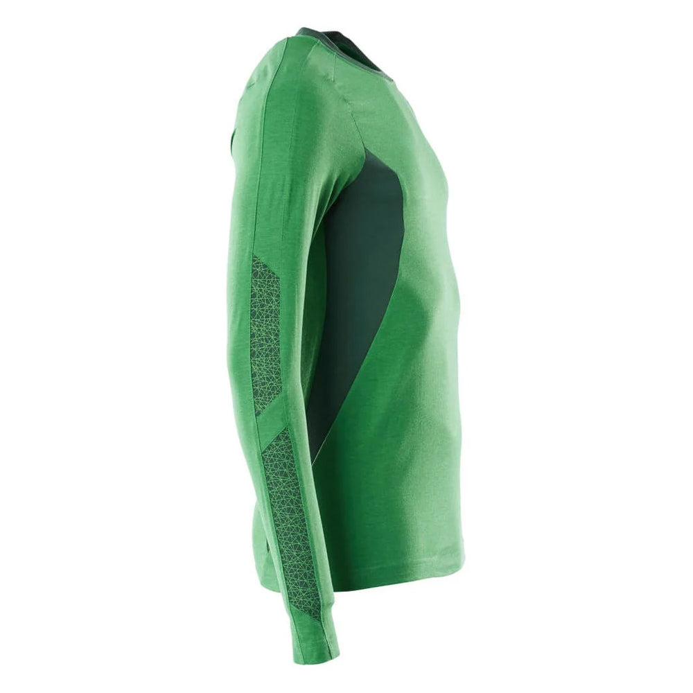 Grass Green-Green - Side - Mascot Mens Accelerate Long-Sleeved T-Shirt