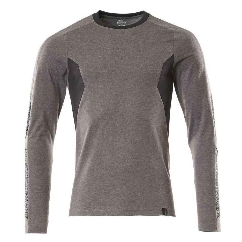 Dark Anthracite-Black - Front - Mascot Mens Accelerate Long-Sleeved T-Shirt