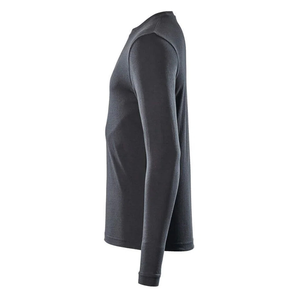 Black - Back - Mascot Mens Crossover Long-Sleeved T-Shirt