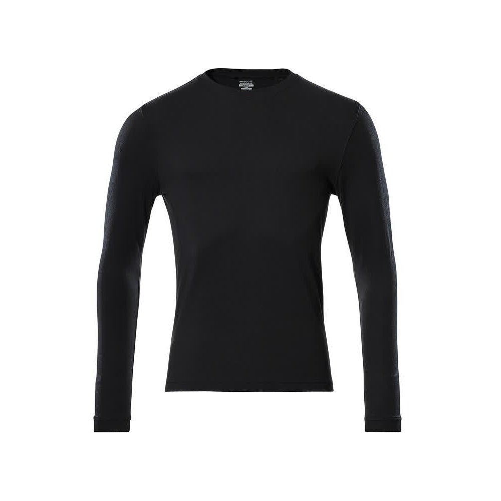 Deep Black - Front - Mascot Mens Crossover Long-Sleeved T-Shirt
