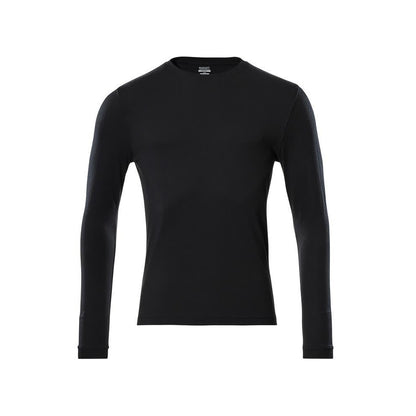 Deep Black - Front - Mascot Mens Crossover Long-Sleeved T-Shirt