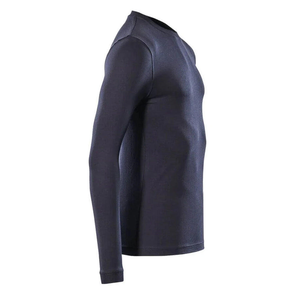 Dark Navy - Side - Mascot Mens Crossover Long-Sleeved T-Shirt