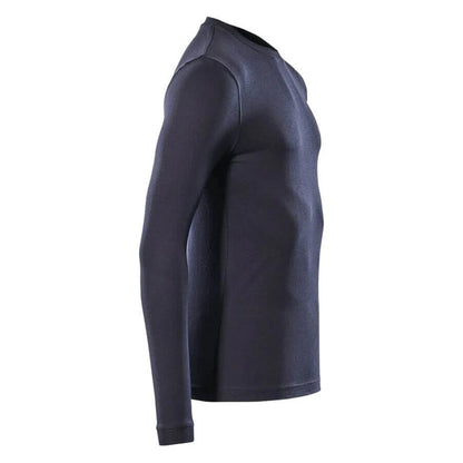Dark Navy - Side - Mascot Mens Crossover Long-Sleeved T-Shirt