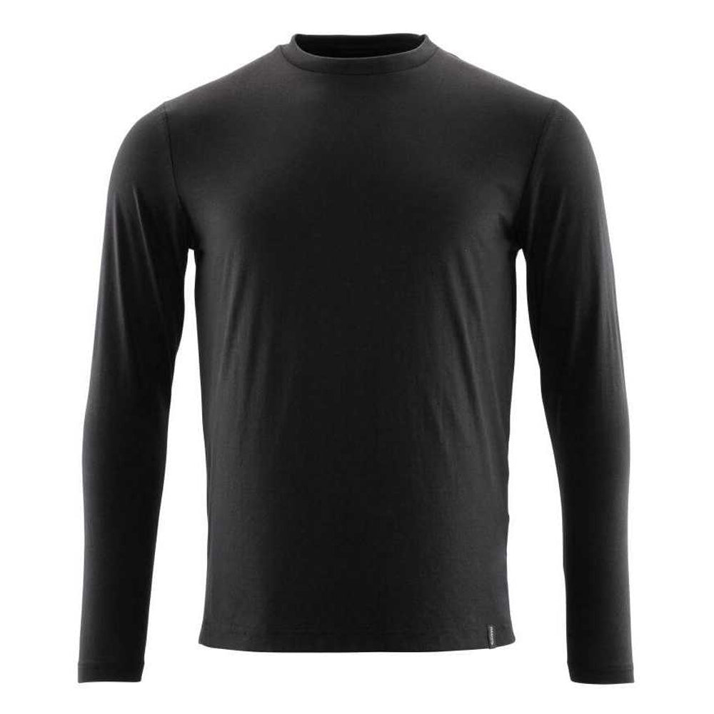 Deep Black - Front - Mascot Mens Crossover Long-Sleeved T-Shirt