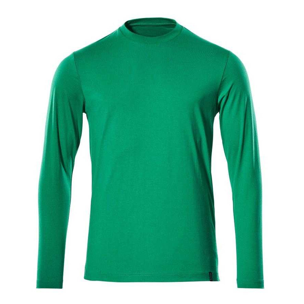 Grass Green - Front - Mascot Mens Crossover Long-Sleeved T-Shirt