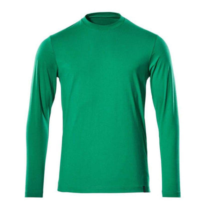 Grass Green - Front - Mascot Mens Crossover Long-Sleeved T-Shirt