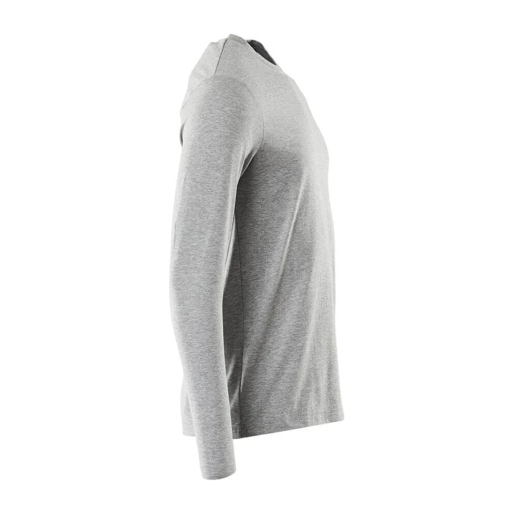 Grey - Side - Mascot Mens Crossover Long-Sleeved T-Shirt