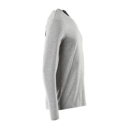 Grey - Side - Mascot Mens Crossover Long-Sleeved T-Shirt