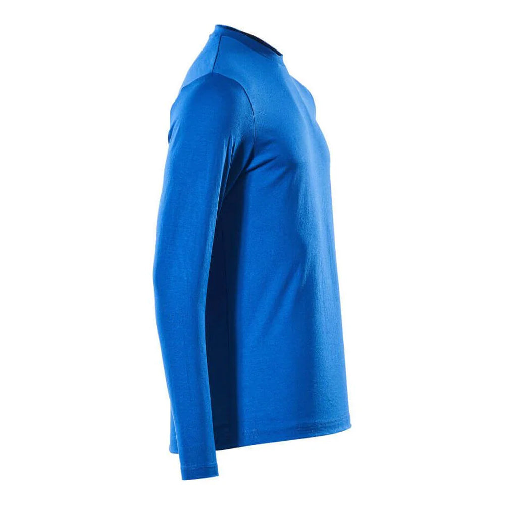 Azure Blue - Side - Mascot Mens Crossover Long-Sleeved T-Shirt