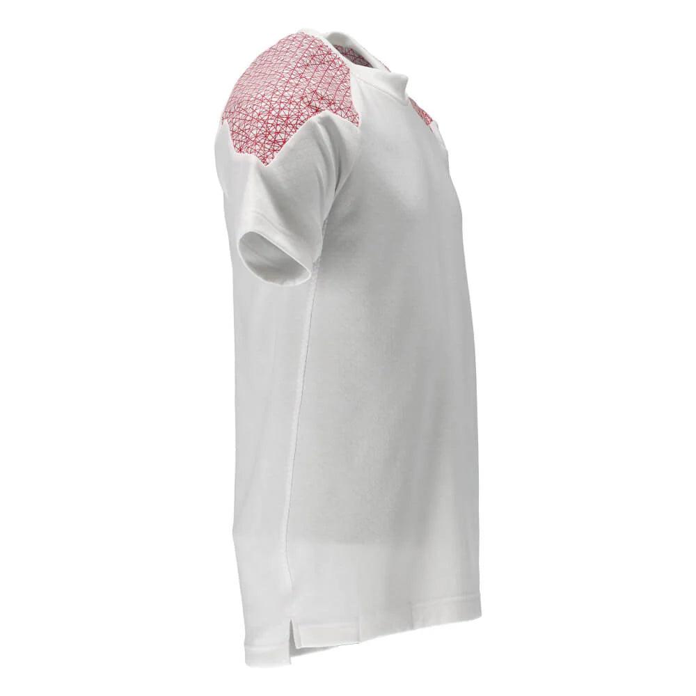 White-Traffic Red - Side - Mascot Mens Food & Care Short-Sleeved T-Shirt