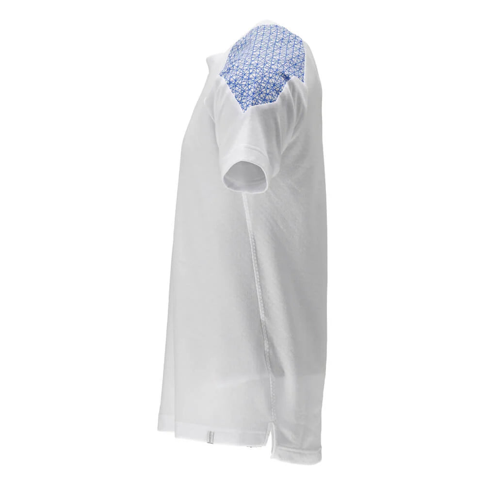 White-Azure Blue - Back - Mascot Mens Food & Care Short-Sleeved T-Shirt