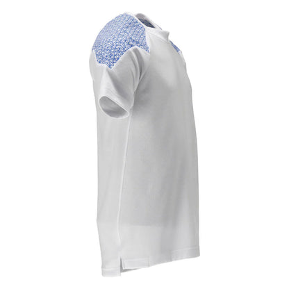 White-Azure Blue - Side - Mascot Mens Food & Care Short-Sleeved T-Shirt