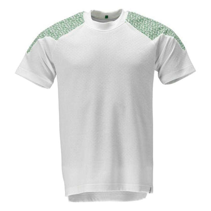White-Grass Green - Front - Mascot Mens Food & Care Short-Sleeved T-Shirt