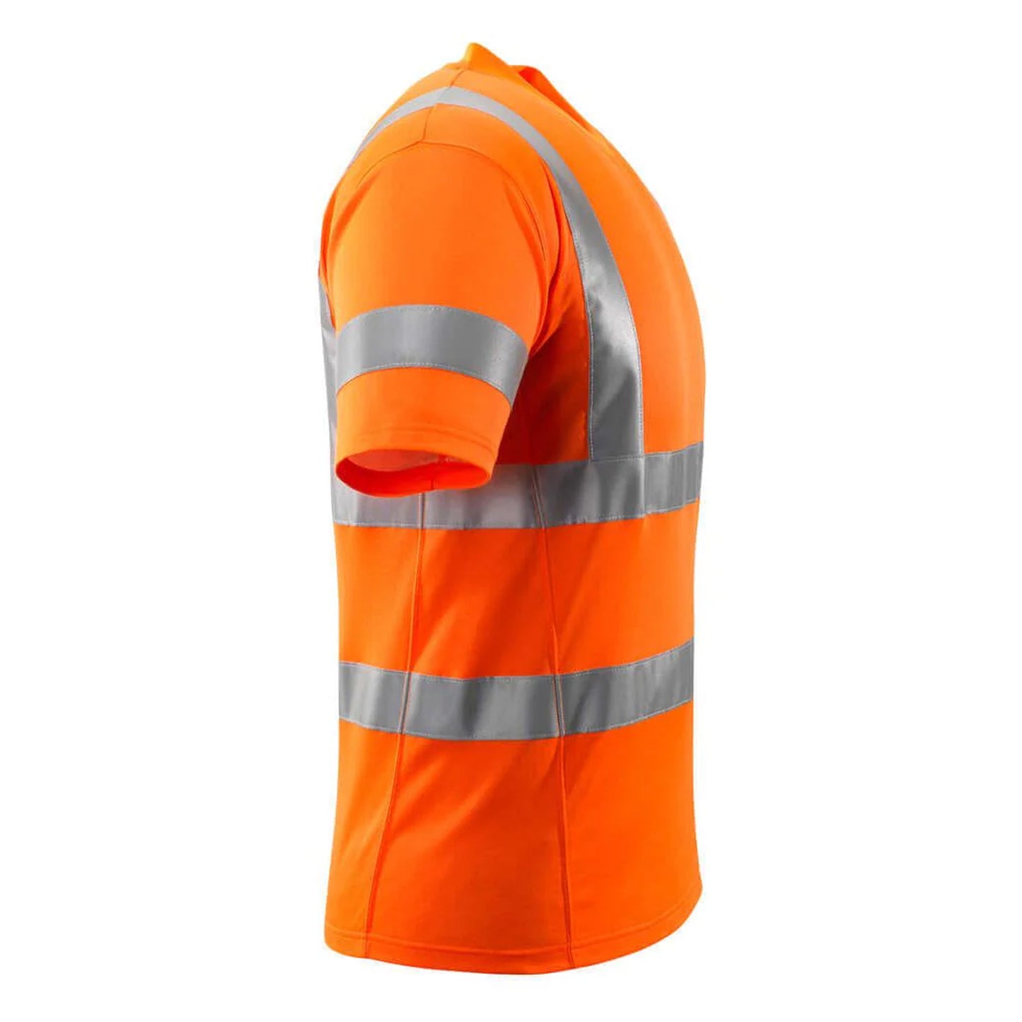 Hi Vis Orange - Side - Mascot Mens Safe Classic Hi-Vis T-Shirt