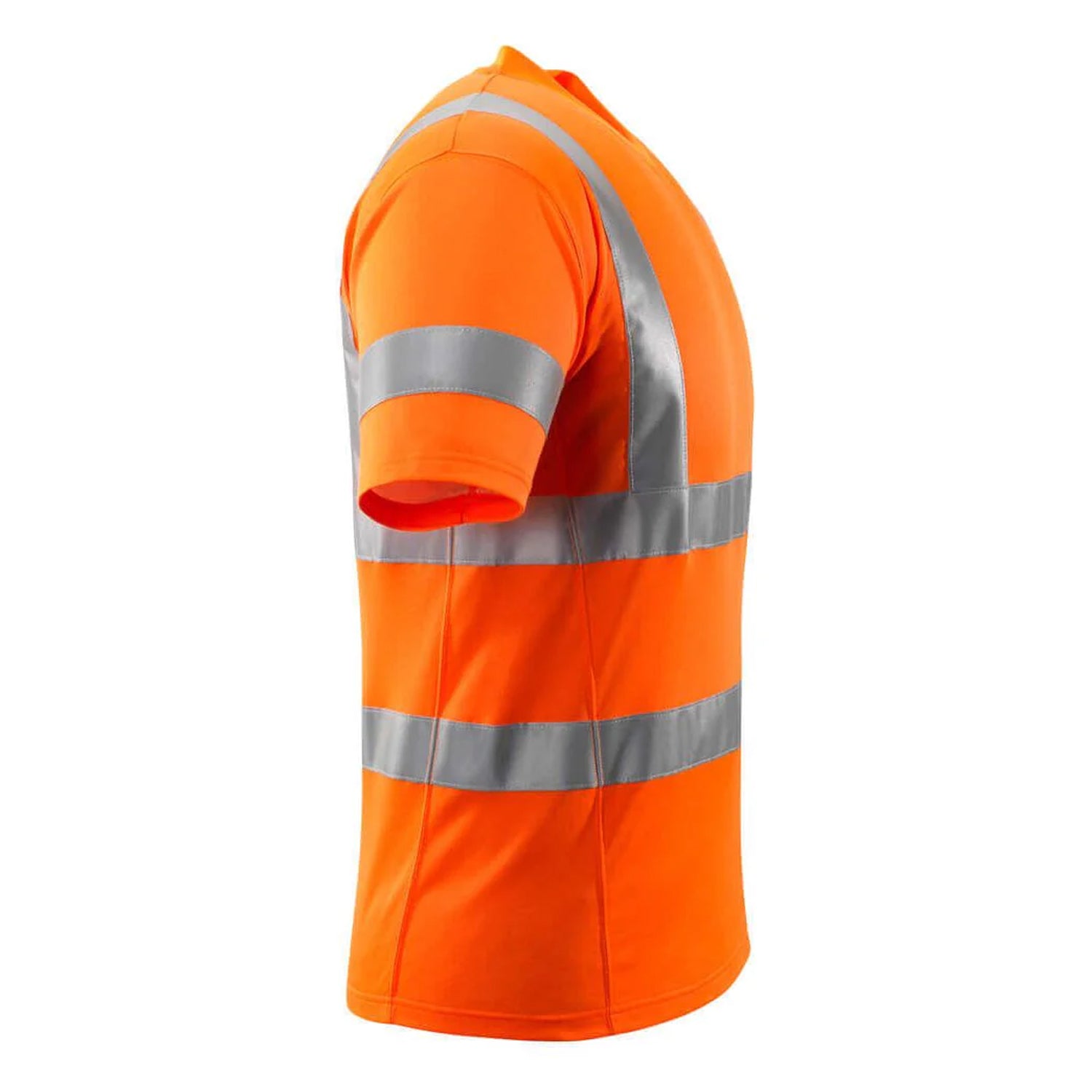 Hi Vis Orange - Side - Mascot Mens Safe Classic Hi-Vis T-Shirt