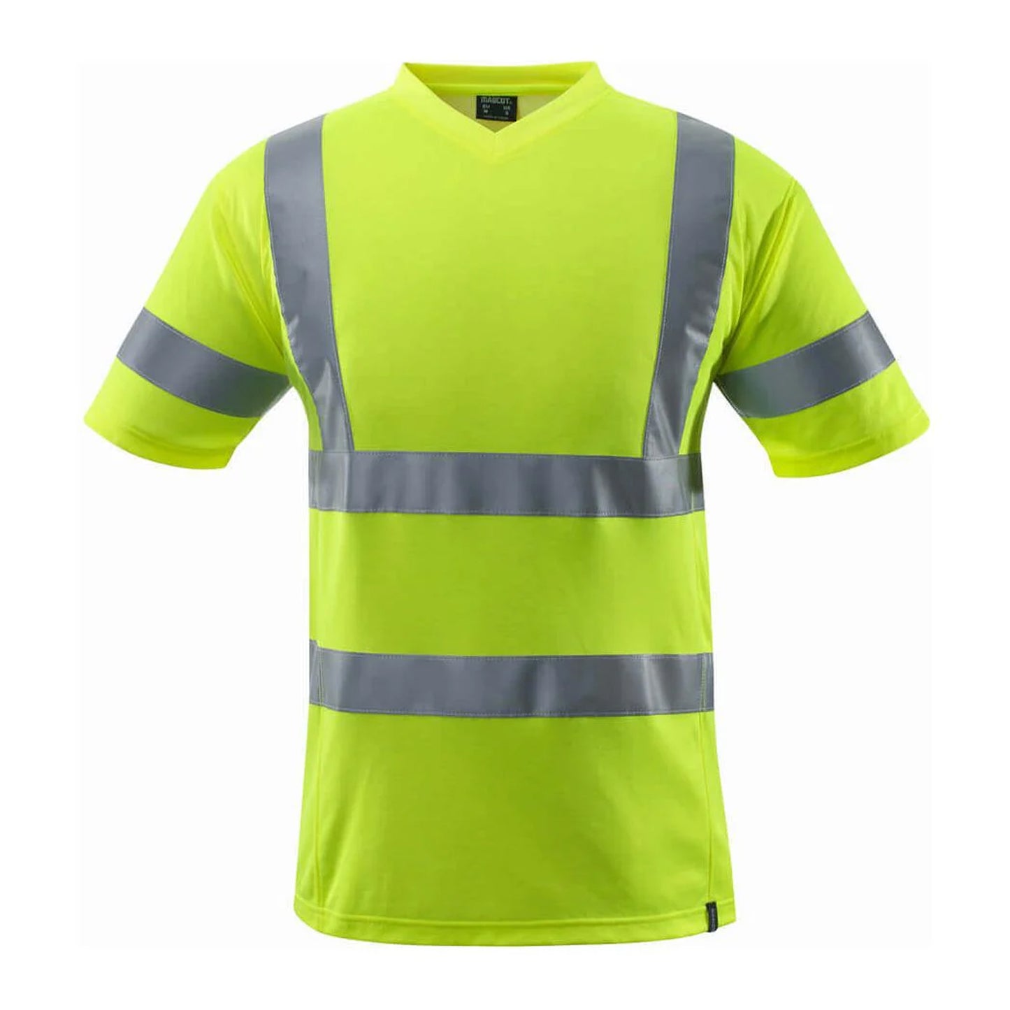 Hi Vis Yellow - Back - Mascot Mens Safe Classic Hi-Vis T-Shirt