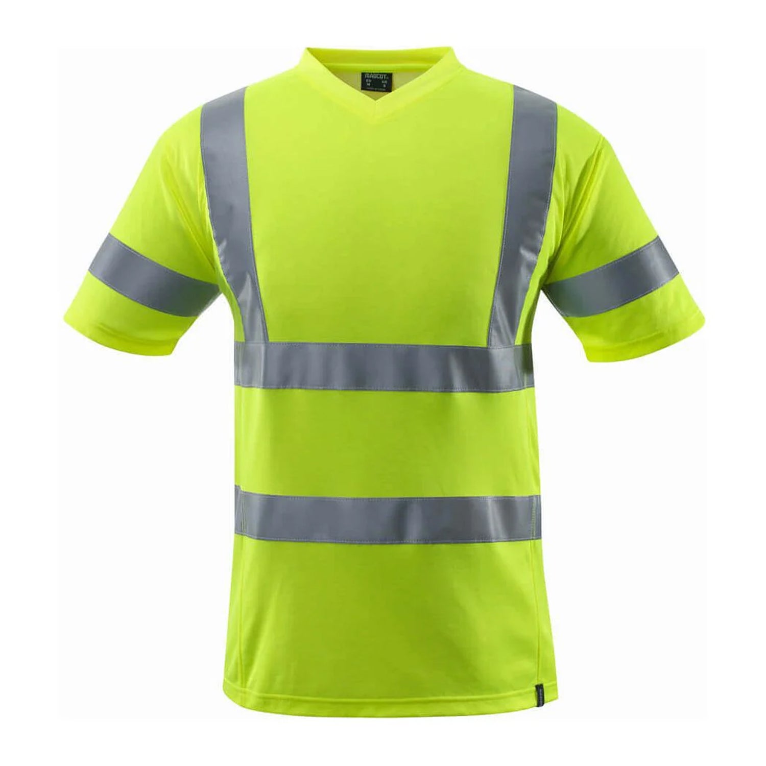 Hi Vis Yellow - Back - Mascot Mens Safe Classic Hi-Vis T-Shirt