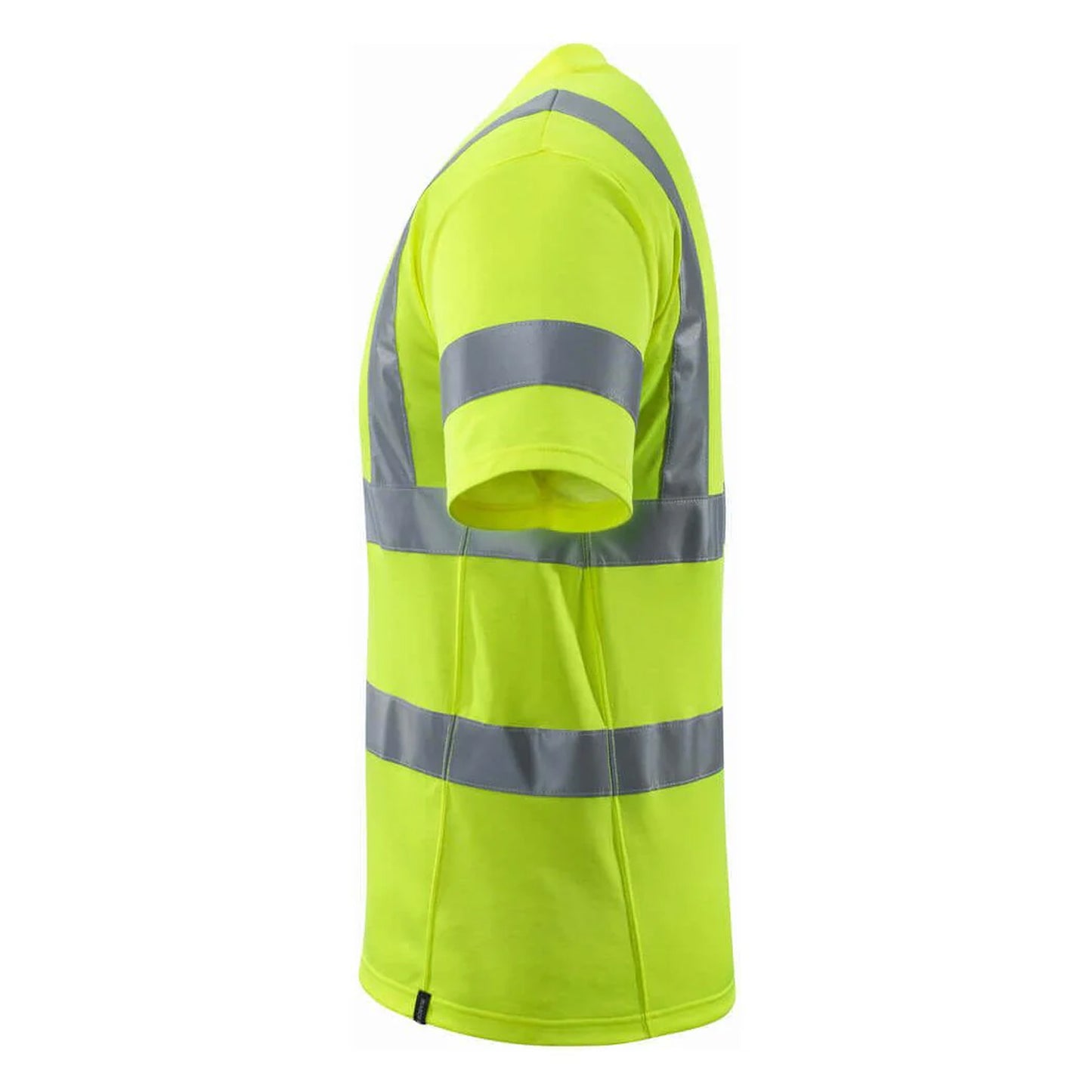 Hi Vis Yellow - Side - Mascot Mens Safe Classic Hi-Vis T-Shirt