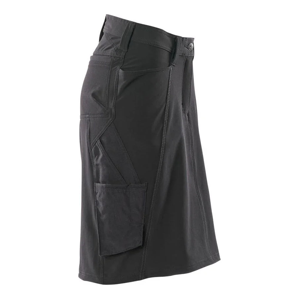 Black - Side - Mascot Womens-Ladies Accelerate Skirt
