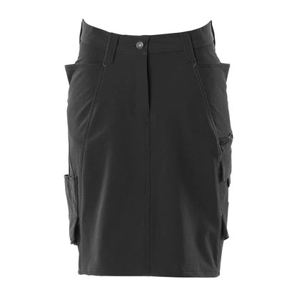 Black - Front - Mascot Womens-Ladies Accelerate Skirt