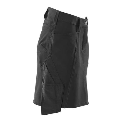 Black - Side - Mascot Womens-Ladies Accelerate Regular Skirt