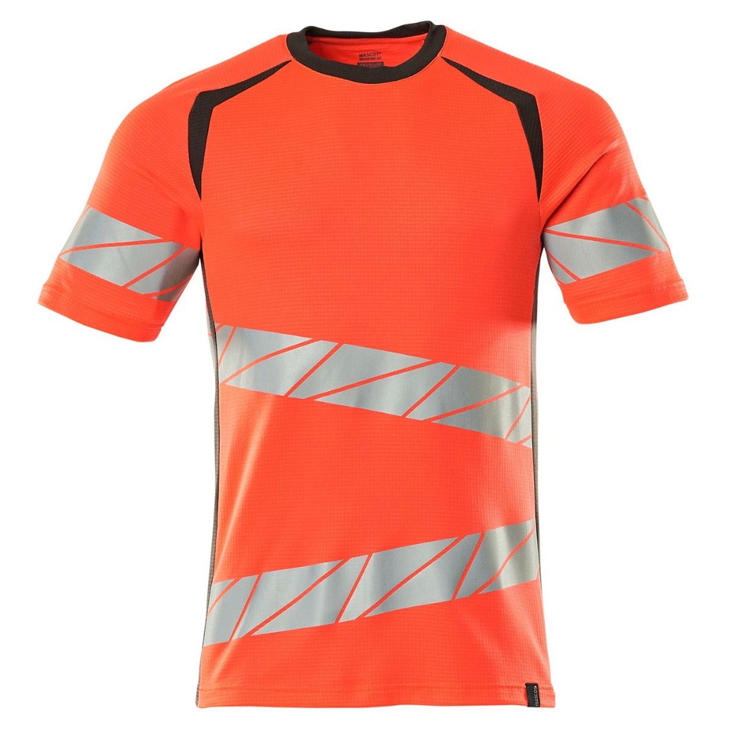 Hi Vis Red-Dark Anthracite - Front - Mascot Mens Accelerate Safe Hi-Vis T-Shirt