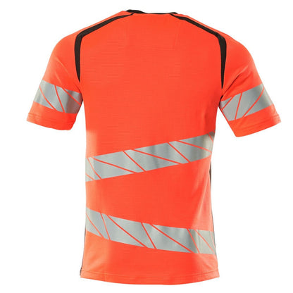 Hi Vis Red-Dark Anthracite - Back - Mascot Mens Accelerate Safe Hi-Vis T-Shirt