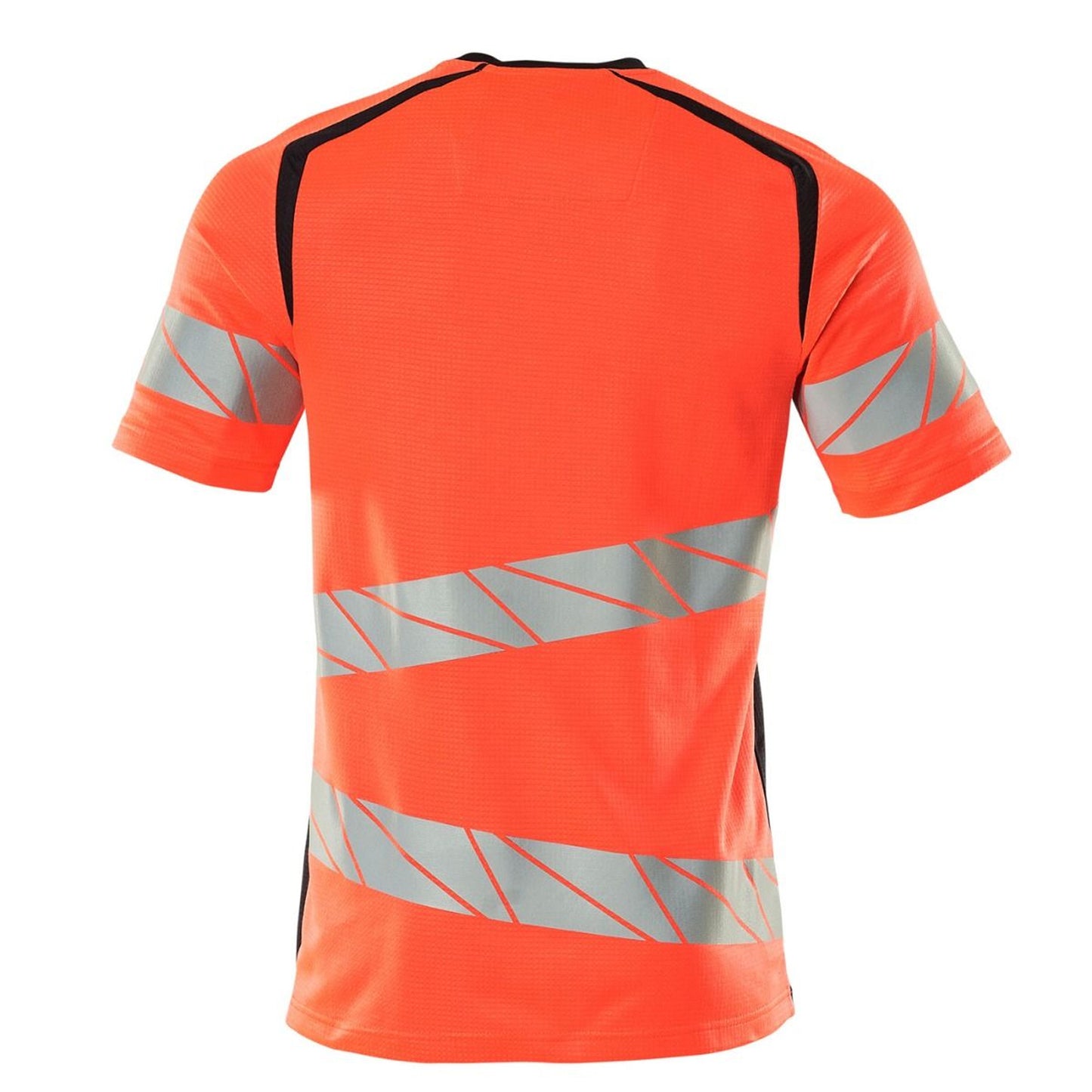 Hi Vis Red-Dark Navy - Back - Mascot Mens Accelerate Safe Hi-Vis T-Shirt
