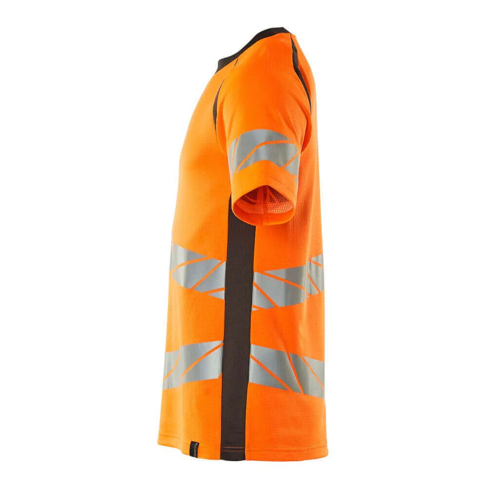 Hi Vis Orange-Dark Anthracite - Side - Mascot Mens Accelerate Safe Hi-Vis T-Shirt